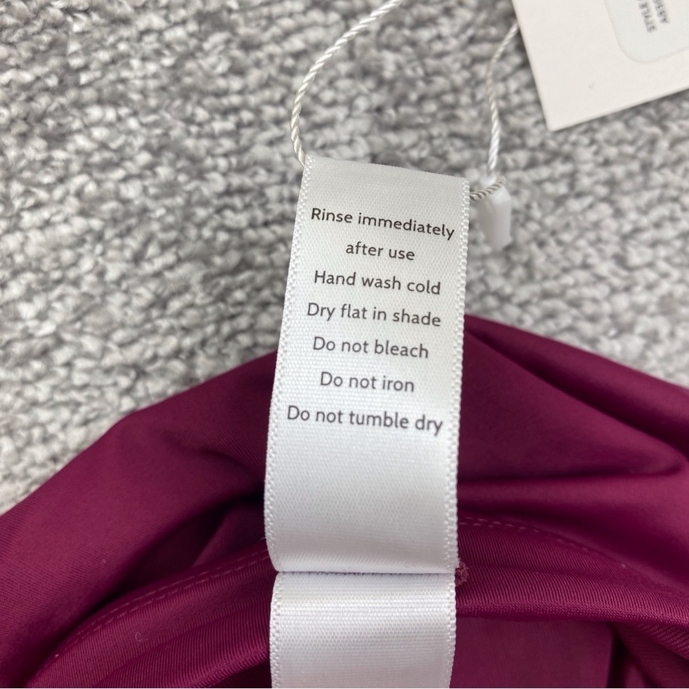 Andie The Caicos Bottom Womens Medium Purple High Waisted Hi Cut Swim AB367-PLUM - Picture 6 of 10